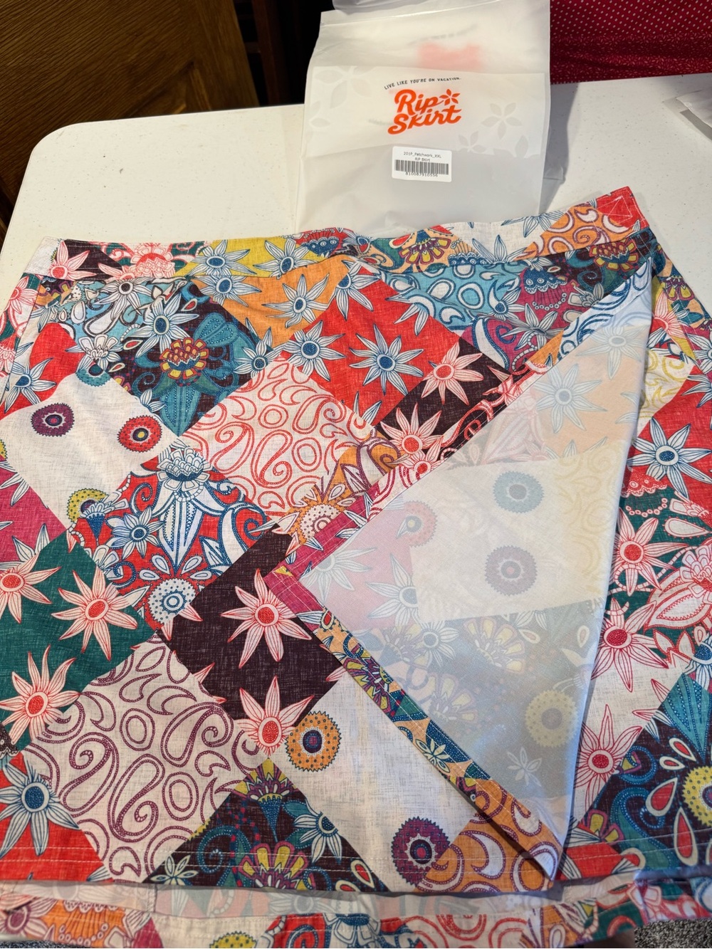 RipSkirt Colorful Patchwork Floral Skirt